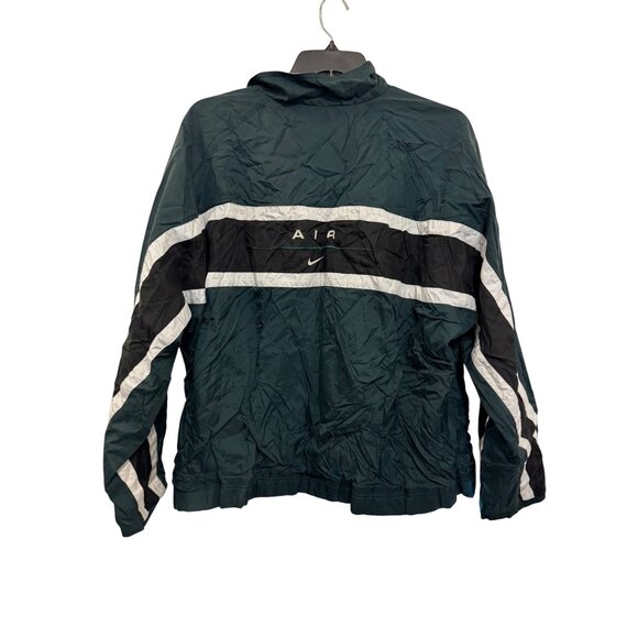 Vintage Nike Windbreaker Jacket Men XL Green Black White Zipper Casual Lightweig - Picture 2 of 12